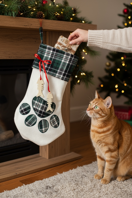 Chaussette de noël (pour chat)