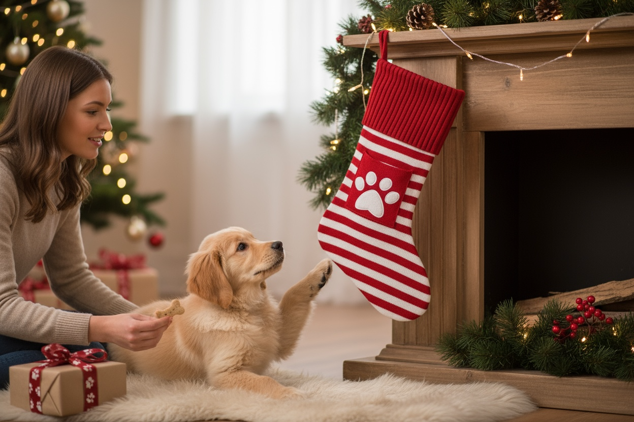 Chaussette de Noël (pour chien)