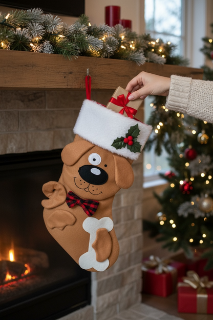 Chaussette de Noël (pour chien)